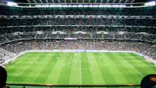 Soccer stadium crowd